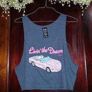 Barbie Crop Top Graphic tee.